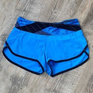 Lululemon cornflower blue Speed Shorts size 2